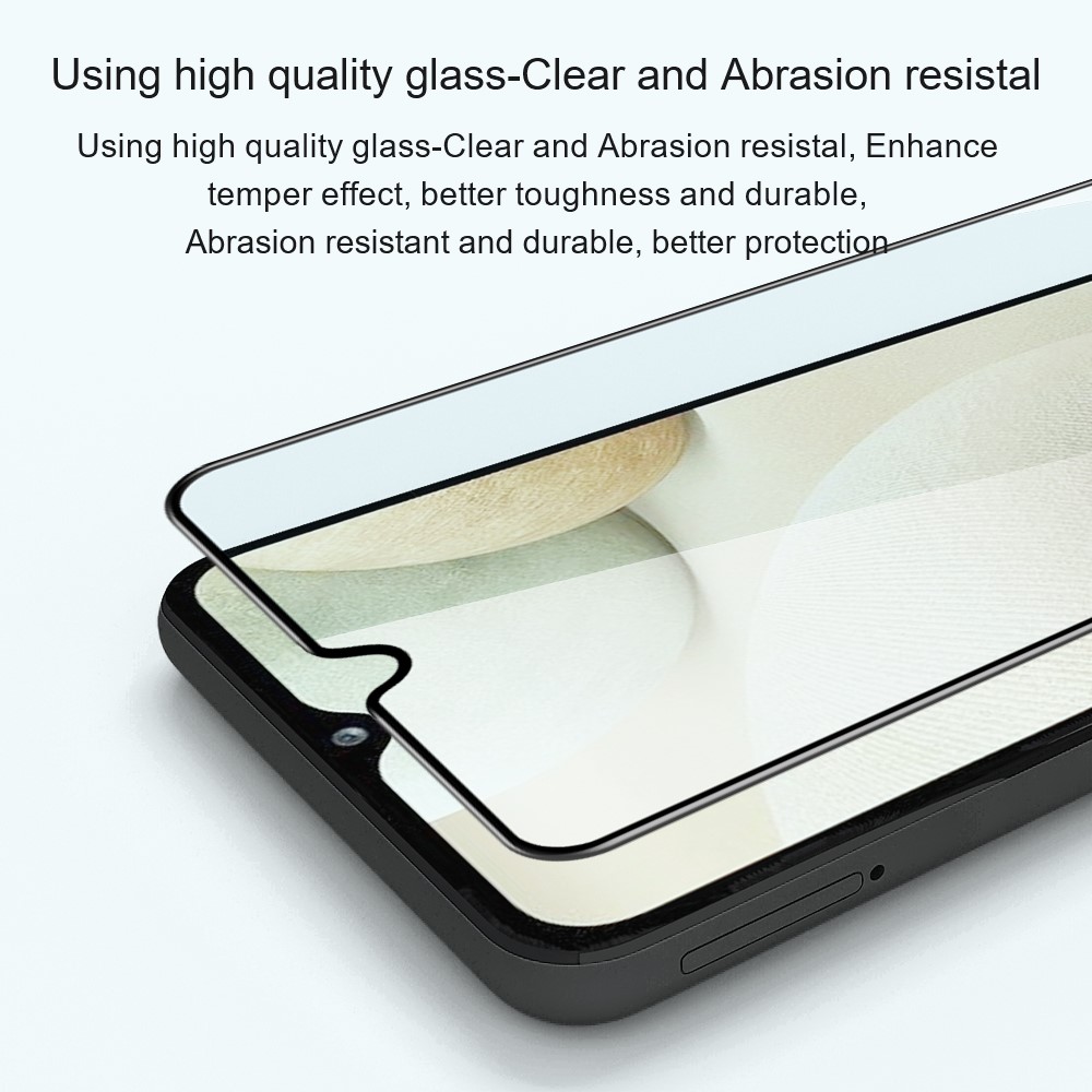 AMORUS Full Glue Silk Printing Full Size Ultra Clear Tempered Glass Screen Protector for Samsung Galaxy S21-4