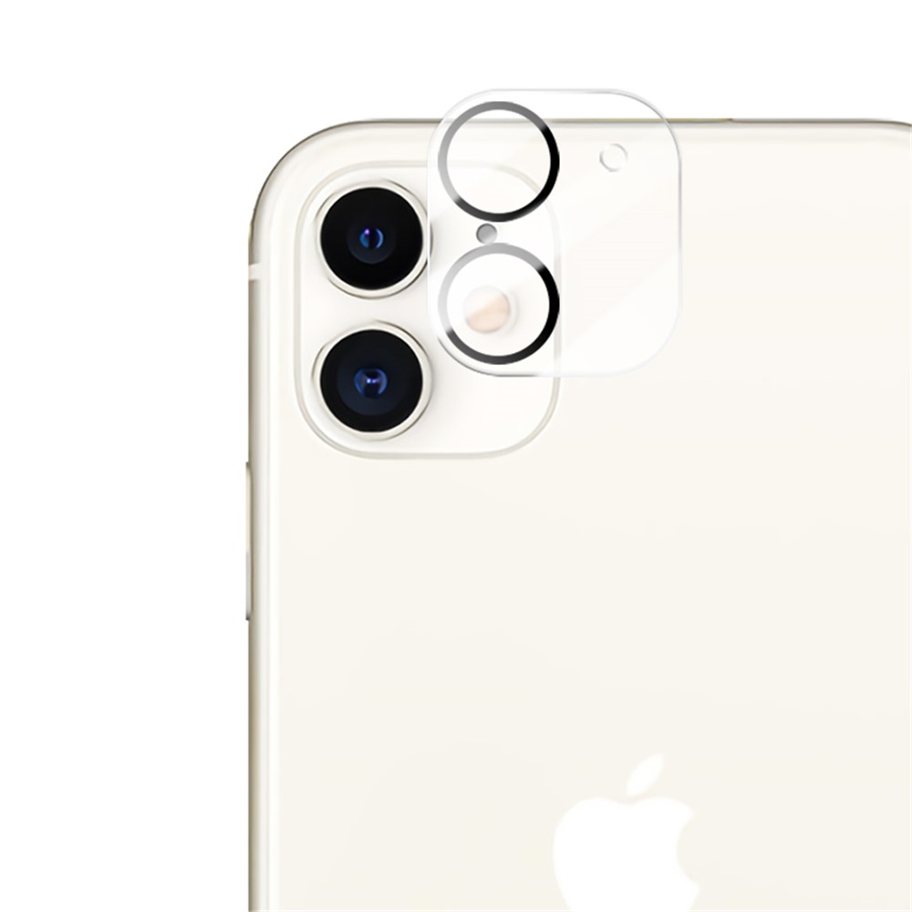MOCOLO for iPhone 11 6.1 inch Silk Print HD Tempered Glass Camera Lens Protector - Black-2