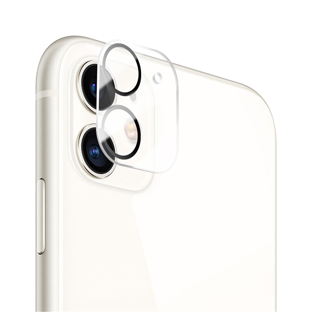 MOCOLO for iPhone 11 6.1 inch Silk Print HD Tempered Glass Camera Lens Protector - Black-3