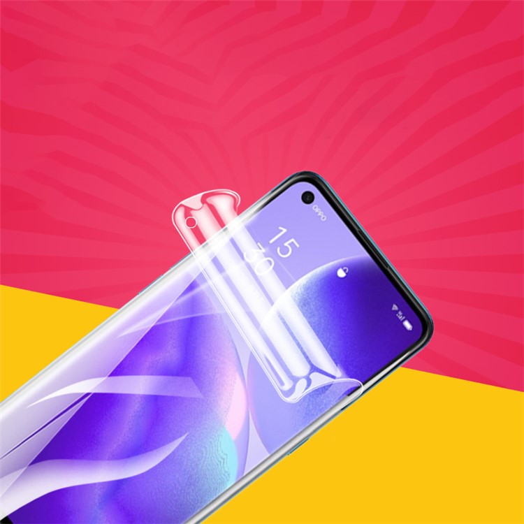 Full Coverage Anti-explosion for Oppo Reno5 5G Hydrocoagulant TPU Screen Film Protector-1
