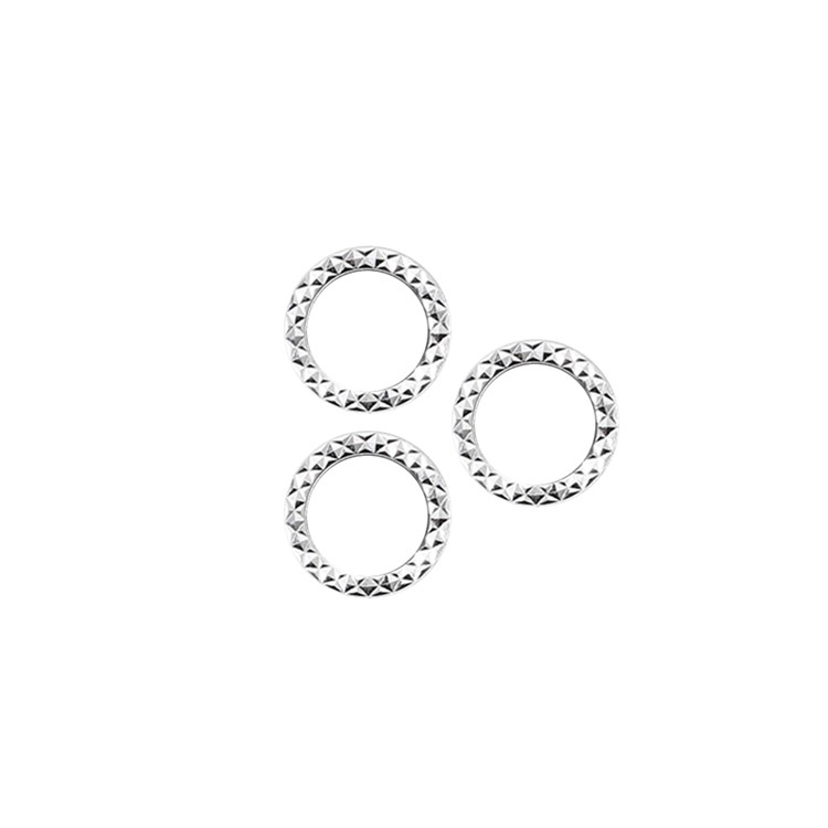 For iPhone 11 Pro Max / iPhone 11 Pro / iPhone 12 Pro Ultra Clear Rhinestone Decor Glass Camera Lens Protector (3Pcs/Set)-3