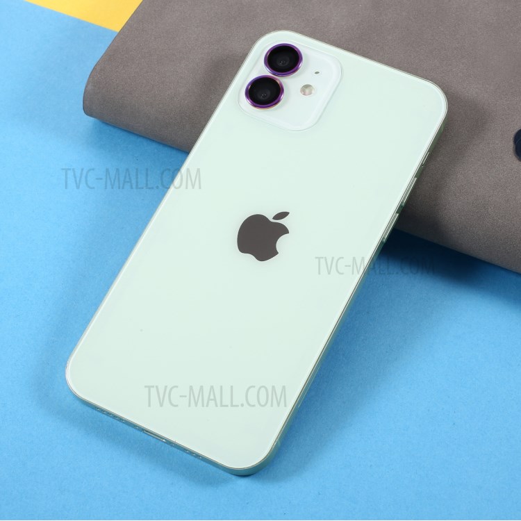 HD Clear Colorful Frame + Glass Camera Lens Protector (2Pcs/Set) for iPhone 11 / iPhone 12 / iPhone 12 Mini-4