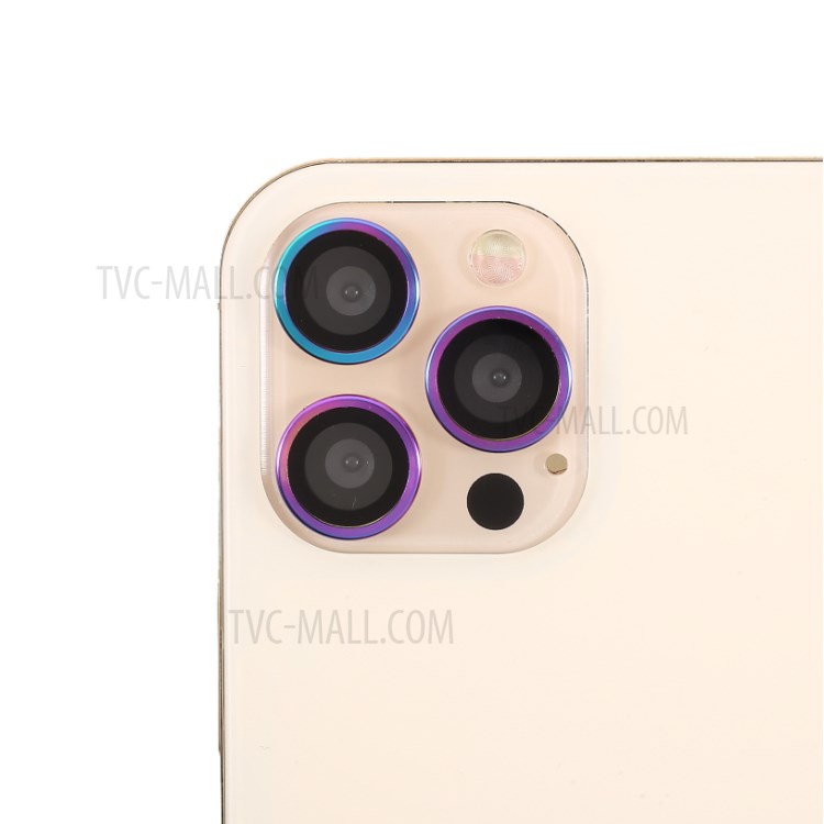 HD Clear Colorful Frame + Glass Camera Lens Protector (3Pcs/Set) for iPhone 11 Pro / iPhone 11 Pro Max / iPhone 12 Pro-1