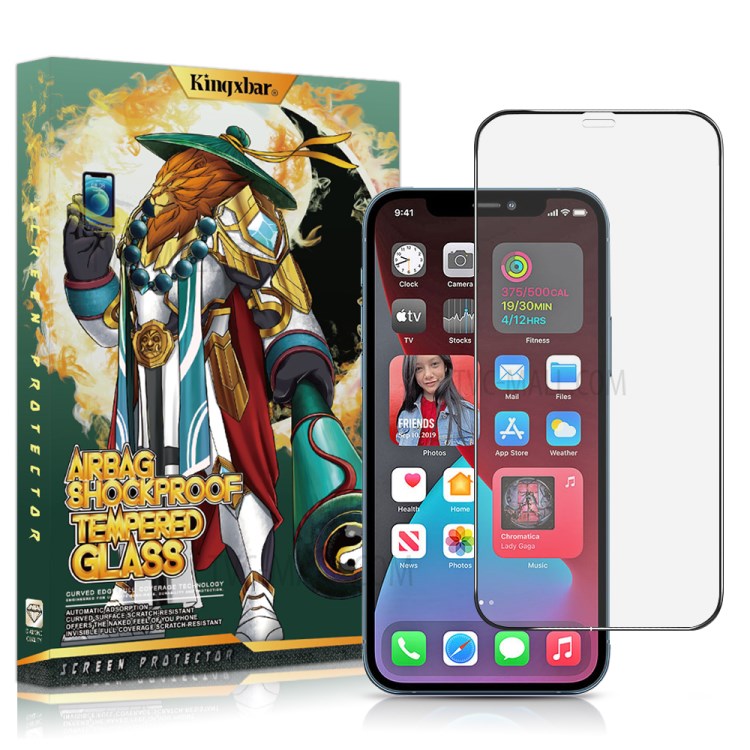 Shockproof 3D PC Edge Full Glue Ultra Clear Tempered Glass Screen Protector for iPhone 12 mini-1