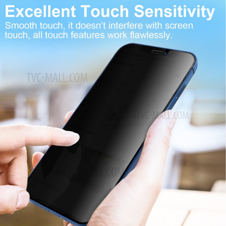 2.5D 0.33mm Anti-spy Full Glue Ultra Clear Tempered Glass Screen Protector for iPhone 12 mini-2