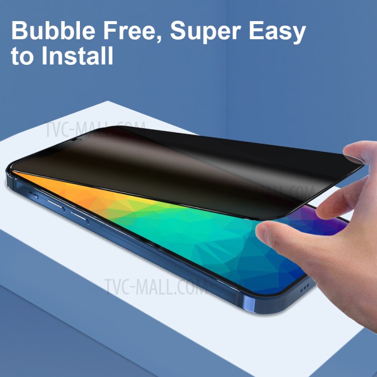 2.5D 0.33mm Anti-spy Full Glue Ultra Clear Tempered Glass Screen Protector for iPhone 12 mini-7