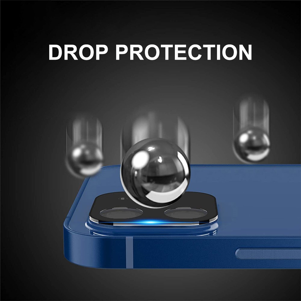 HAT PRINCE Full Coverage Silk Printing Tempered Glass Back Camera Lens Protector Film for iPhone 12 Pro-2