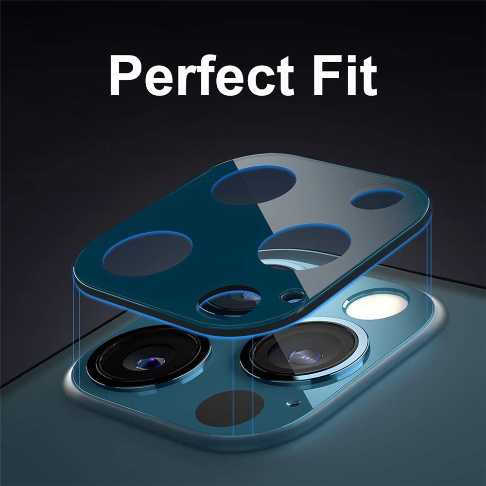 HAT PRINCE Full Coverage Silk Printing Tempered Glass Back Camera Lens Protector Film for iPhone 12 Pro-6