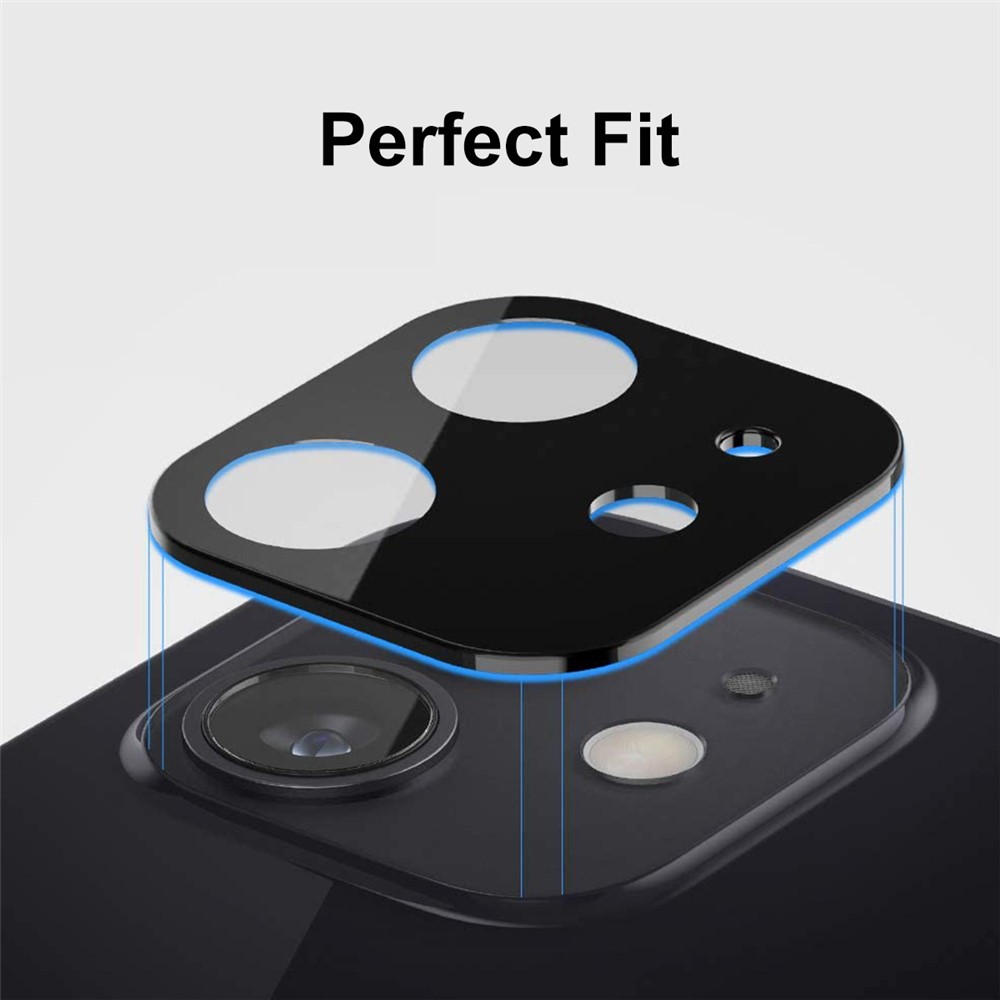 HAT PRINCE Full Coverage Silk Printing Tempered Glass Back Camera Lens Protector for iPhone 12-6