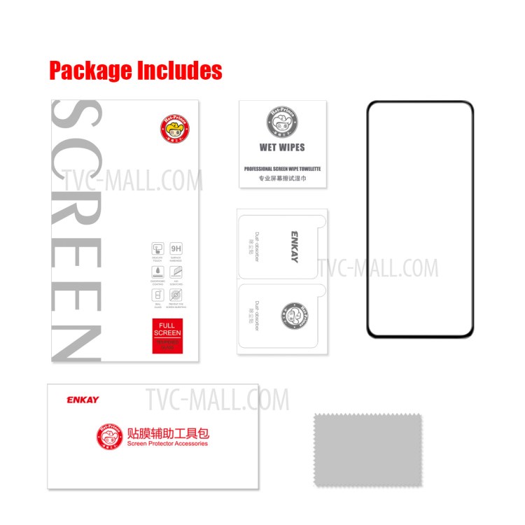 ENKAY HAT-PRINCE 9H Complete Covering Tempered Full Glue Glass Ultra Clear Screen Protector for Xiaomi Mi 10T 5G/Mi 10T Pro 5G/Redmi K30S-6