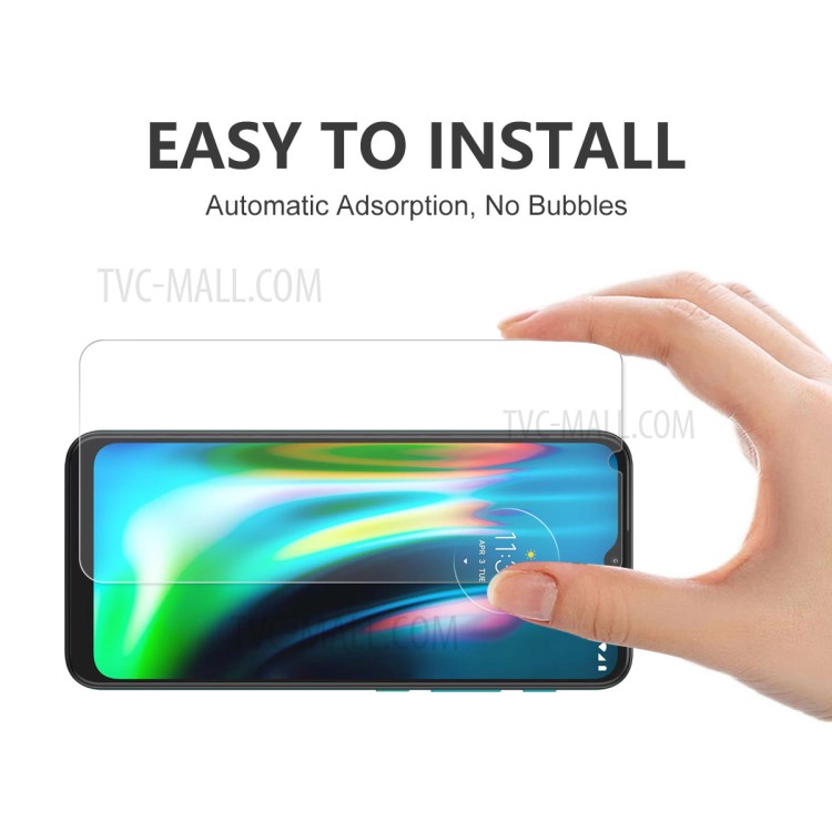 10Pcs/Set HAT PRINCE 0.26mm 9H 2.5D Arc Edge Tempered Glass Film for Motorola Moto E7-6