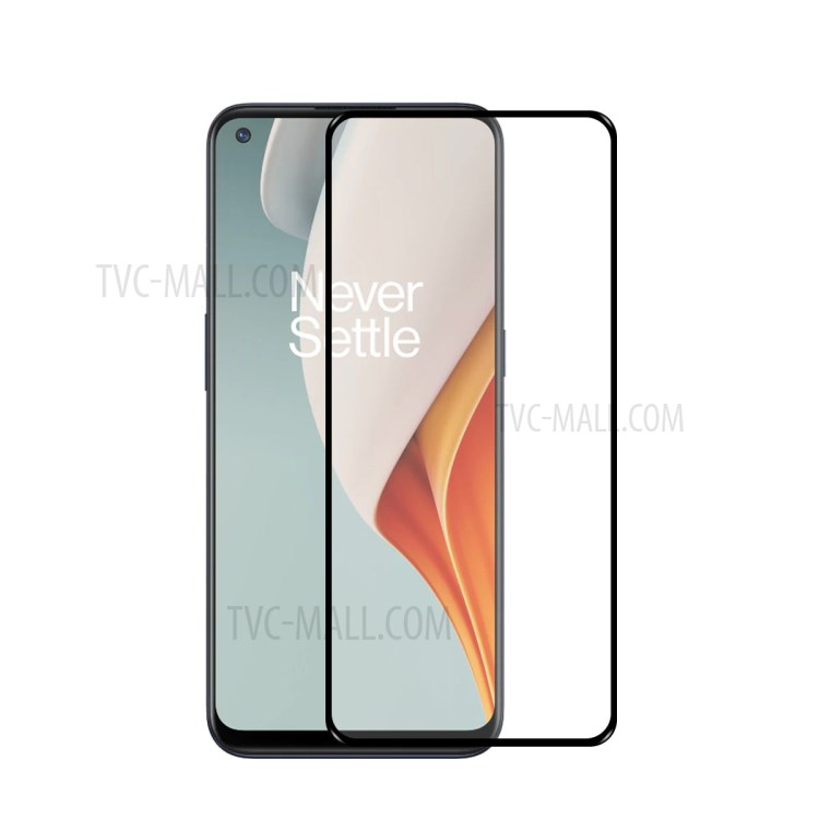 ENKAY HAT PRINCE 0.26mm 9H 2.5D Full Glue Full Screen Coverage Tempered Glass Screen Protector for OnePlus Nord N100-1