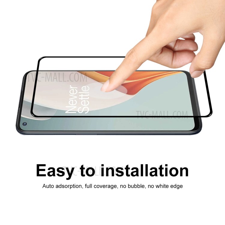 ENKAY HAT PRINCE 0.26mm 9H 2.5D Full Glue Full Screen Coverage Tempered Glass Screen Protector for OnePlus Nord N100-6