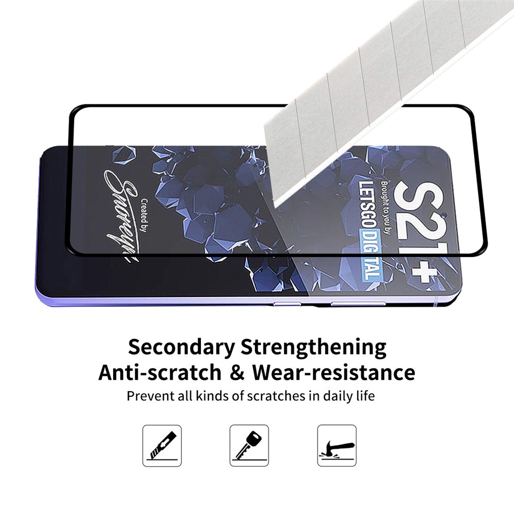HAT PRINCE Ultra-thin Unlock Version Full Glue Protector for Samsung Galaxy S21 Plus-5