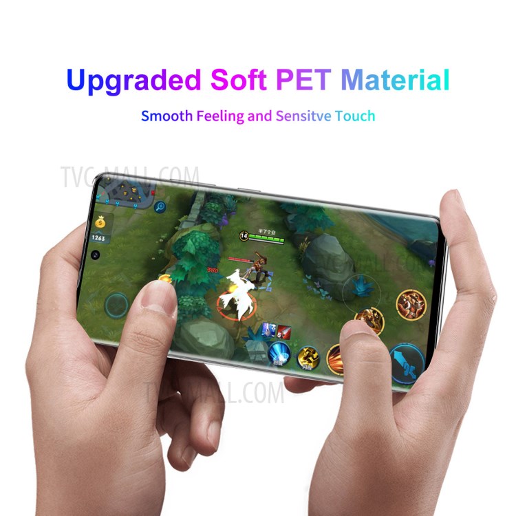 HAT-PRINCE 10PCS/Set 3D Full Coverage Curved PET HD Screen Protector Film for Samsung Galaxy S21 Ultra-7