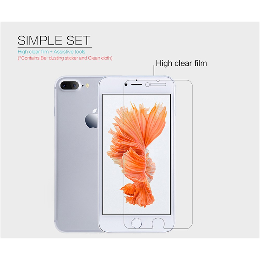 Nillkin Anti-fingerprint Super Clear LCD Screen Protector Para Iphone 8 Más/7 Más 5.5 Pulgadas