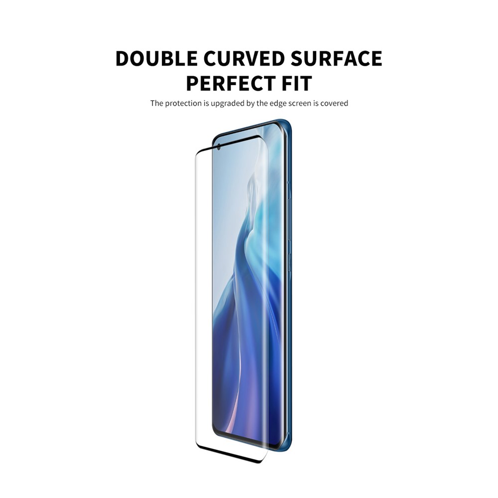 ENKAY 5Pcs/Set 0.26mm 9H 3D Curved Full Screen Guard Tempered Glass Protector for Xiaomi Mi 11-2
