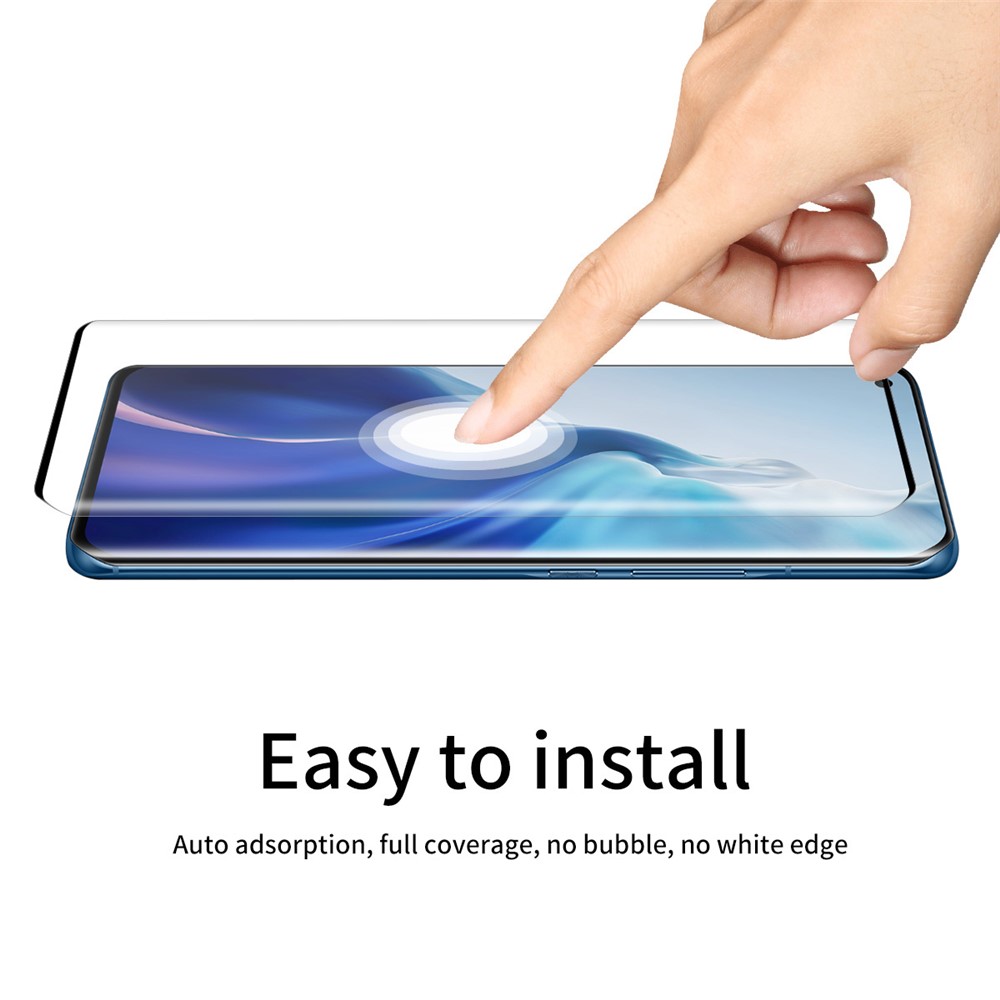 ENKAY 5Pcs/Set 0.26mm 9H 3D Curved Full Screen Guard Tempered Glass Protector for Xiaomi Mi 11-6