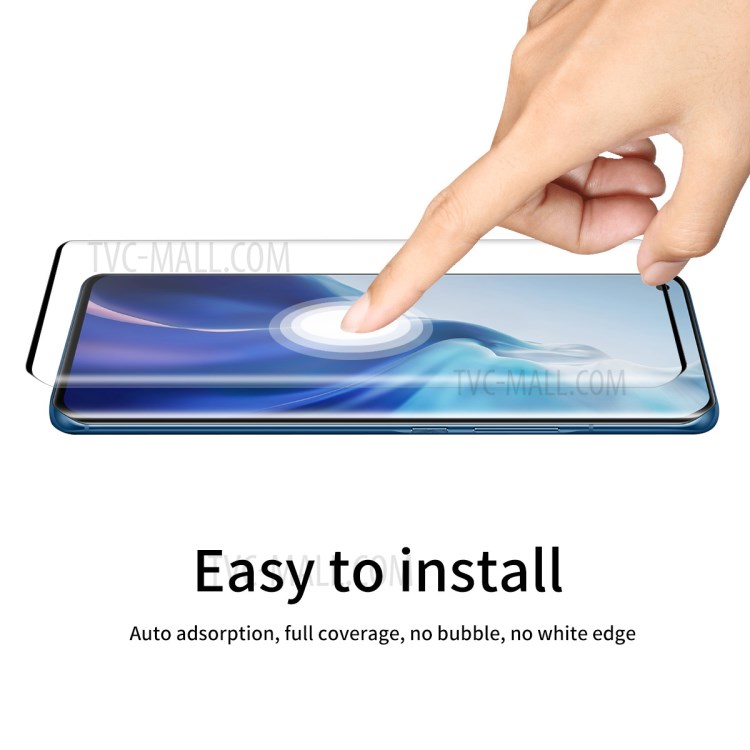 ENKAY 2Pcs/Set 0.26mm 9H 3D Curved Full Screen Guard Tempered Glass Protector for Xiaomi Mi 11-6