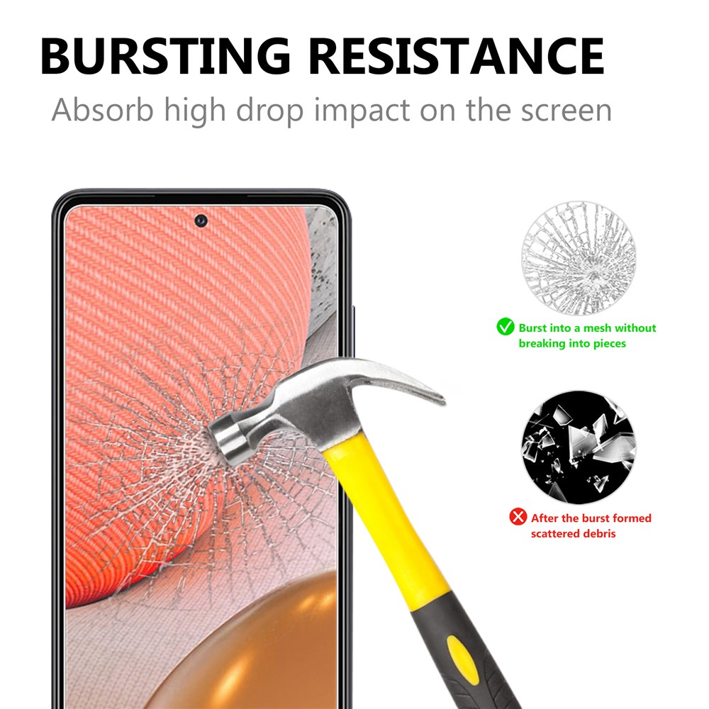 2.5D Arc Edge Good Quality Tempered Glass Film Screen Protector for Samsung Galaxy A72 5G-2