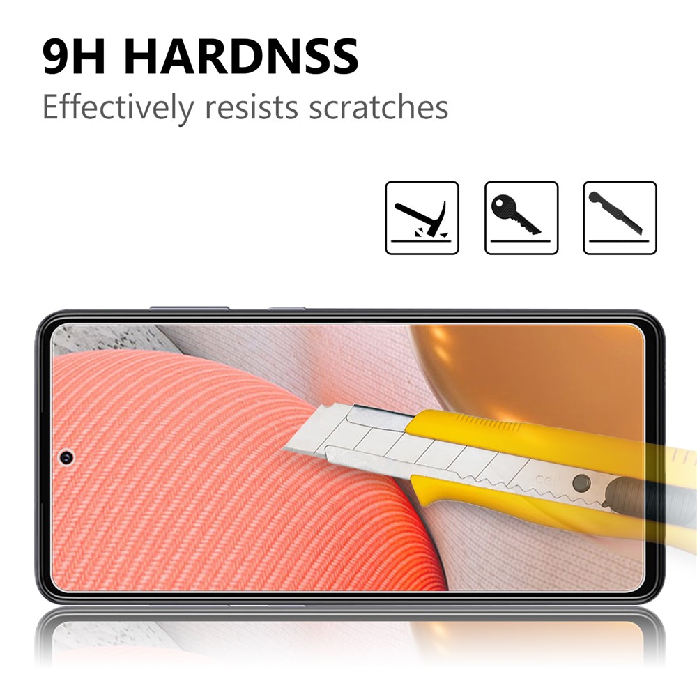 2.5D Arc Edge Good Quality Tempered Glass Film Screen Protector for Samsung Galaxy A72 5G-3