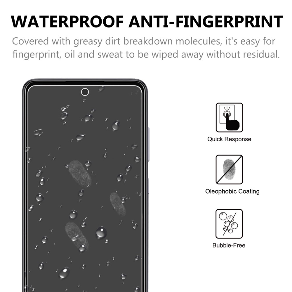 2.5D Arc Edge Good Quality Tempered Glass Film Screen Protector for Samsung Galaxy A72 5G-4