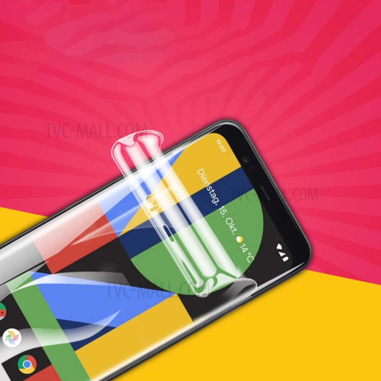Full Coverage Ultra Clear Anti-Scratch Hydrogel TPU Screen Film for Google Pixel 4 XL-1