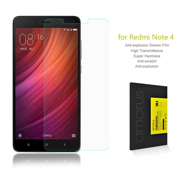 AMORUS Tempered Glass Screen Protector Film for Xiaomi Redmi Note 4-1