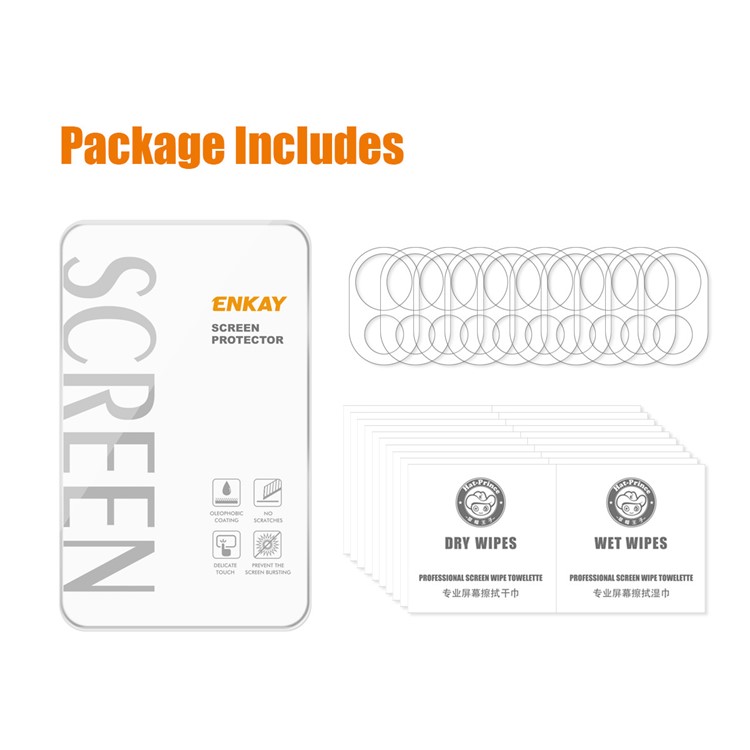 10Pcs/Set HAT-PRINCE 0.2mm Ultra Thin 9H 2.15D Arc Edges Anti-Explosion Rear Camera Lens Protector for Xiaomi Mi 11 Super Clear Tempered Glass Film-6