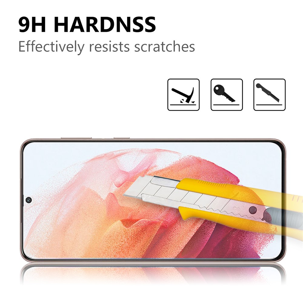 2.5D 9H Arc Edge Screen Tempered Glass Guard Protector for Samsung Galaxy S21 5G-3