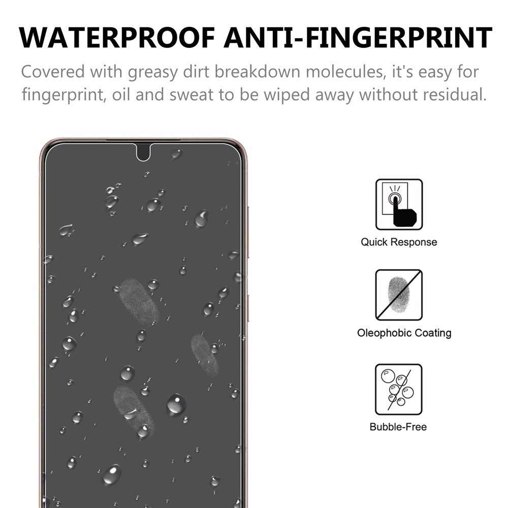 2.5D 9H Arc Edge Screen Tempered Glass Guard Protector for Samsung Galaxy S21 5G-4