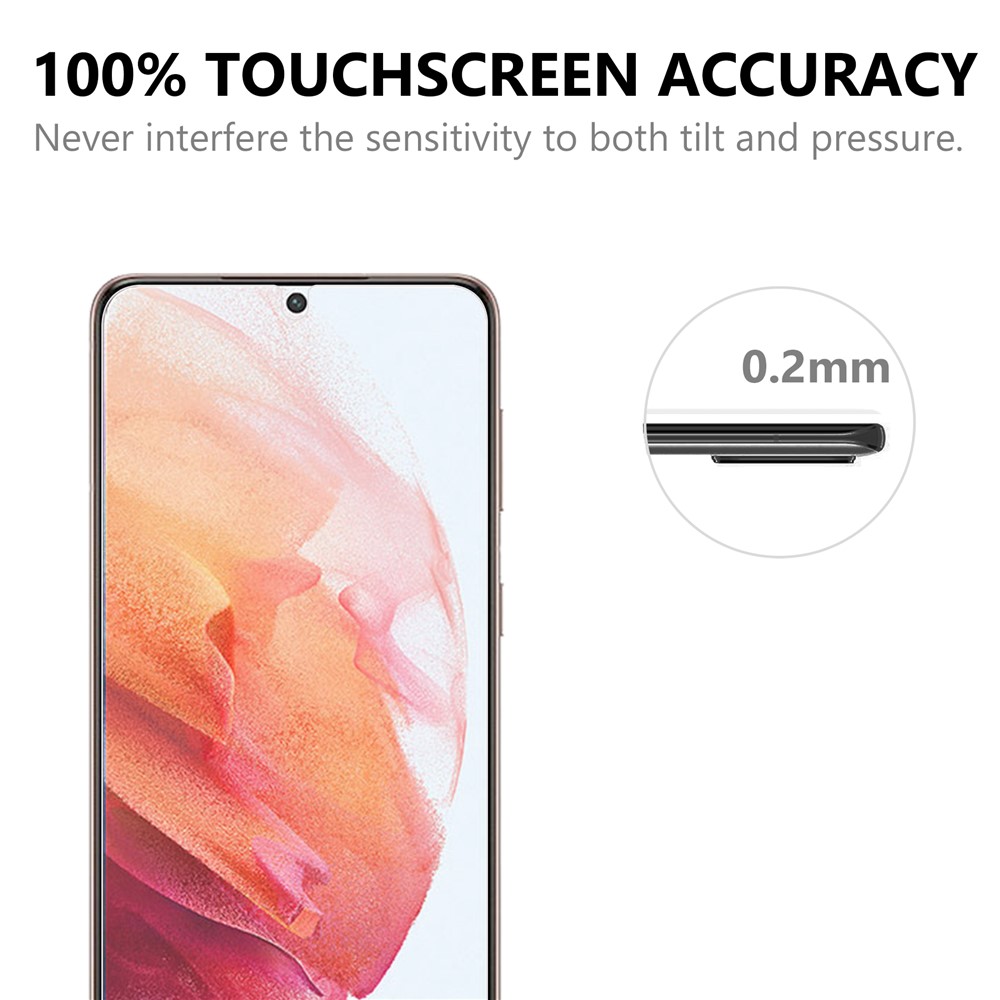 2.5D 9H Arc Edge Screen Tempered Glass Guard Protector for Samsung Galaxy S21 5G-6
