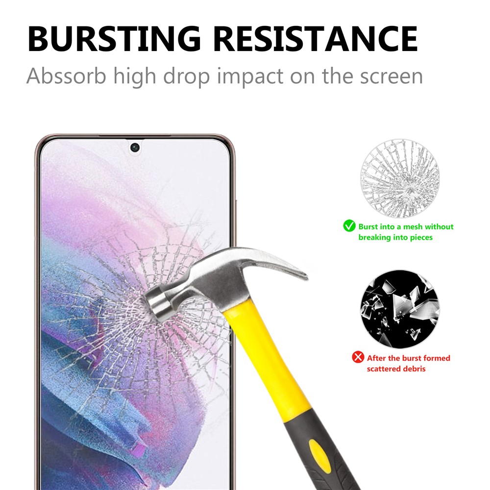 2.5D 9H Дуга Кромки Закаленного Стекла Защитный Защитник Для Samsung Galaxy S21 + 5G-2