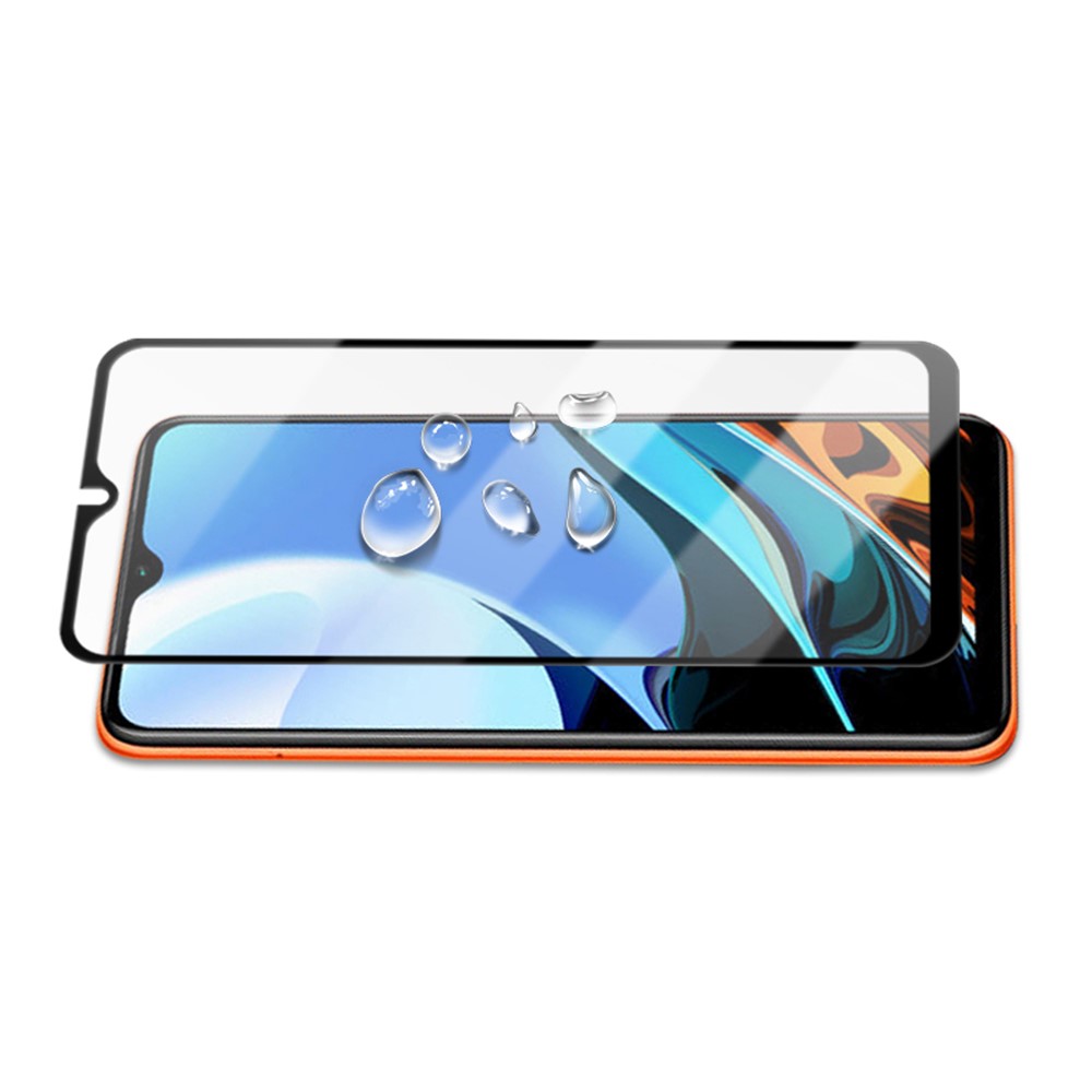 MOCOLO Complete Covering Silk Printing Full Glue Tempered Glass Film for Xiaomi Redmi 9T Screen Protector - Black-5