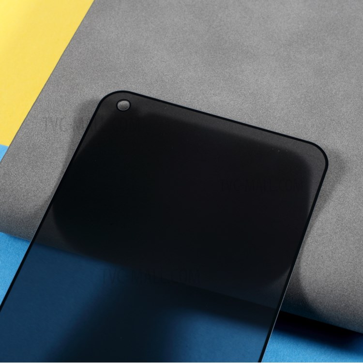 Anti-Burst Ultra Clear Anti-spy Full Screen Silk Printing Tempered Glass Screen Guard Film (Side Glue) for Oppo A93 5G-5