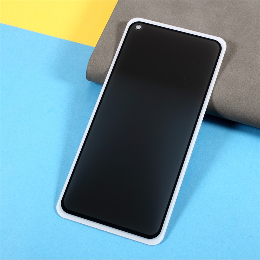 Anti-peep Silk Printing Tempered Glass Full Screen Guard Film (Side Glue) for Xiaomi Redmi Note 9T 5G/Redmi Note 9 5G-3