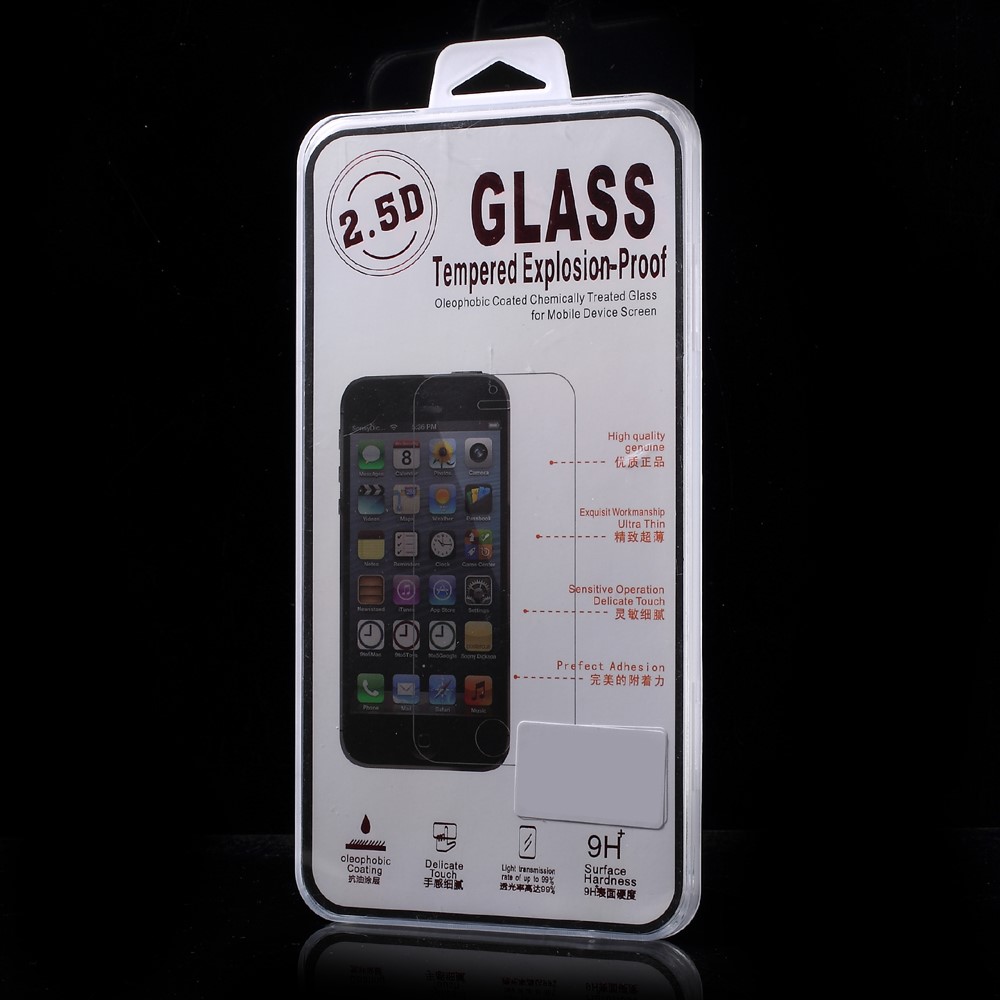 Película De Guardia Templada Mate Del Protector De La Pantalla De 0.25mm Para El Borde Del Arco Del Iphone 8 Más / 7 Más-9