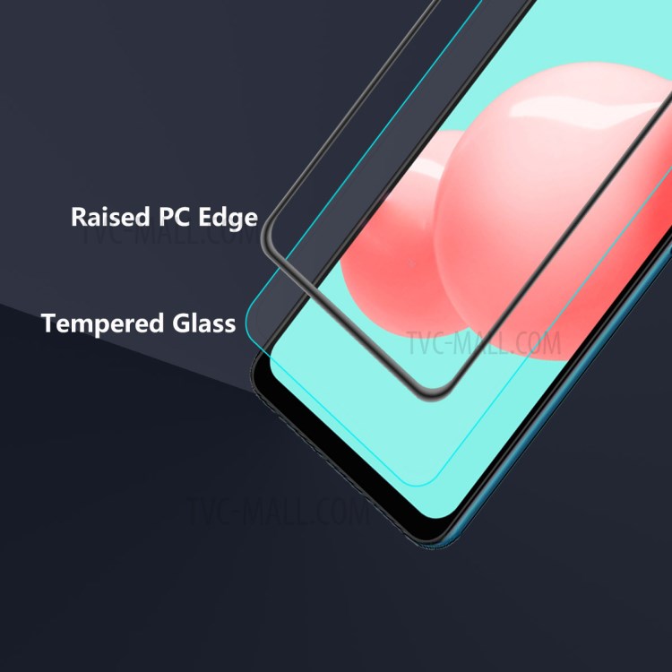 Hut-Prinz Komplette Abdeckung Airbag Anti-Drop-Vollkleber-Gehärtet-Glas-Displayschutz Für Samsung Galaxy A32 5G / M12 / A12-3