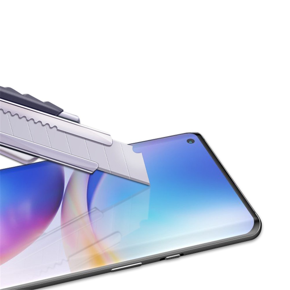 AMORUS Ultra Clear Full Coverage 3D Curved Screen Design UV Liquid Tempered Glass Screen Protector for OnePlus 9 Pro-9