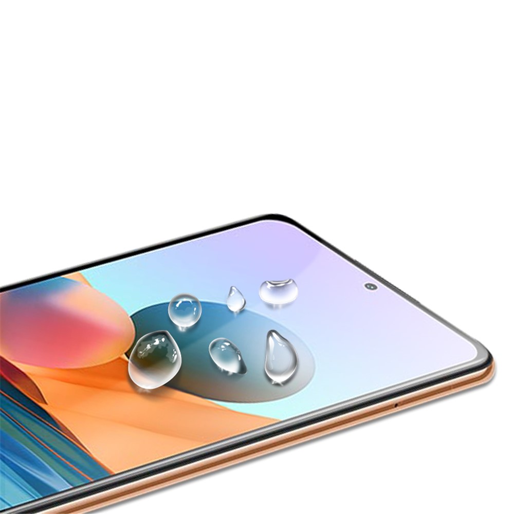 AMORUS Full Coverage 3D Curved Tempered Glass Screen Protector for Xiaomi Redmi Note 10 - Black-6