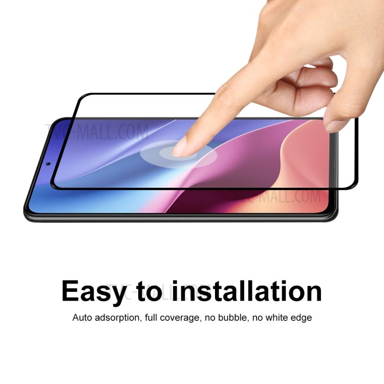 5 Teile / Set Hut Prince 0.26mm 9h 2.5d Komplettbedeckung Ultraklobter Gehärteter Glas Displayschutzfolie Vollkleber Für Xiaomi Redmi K40 / K40 Pro / K40 Pro +-6