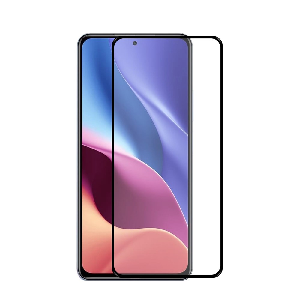Hut Prinz Vollkleber Ultra Klar 0,26mm 9H 2.5D Vollbild-Abdeckung Gehärteter Glas-Displayschutzfolie Für Xiaomi Redmi K40 / K40 Pro / K40 Pro +-1