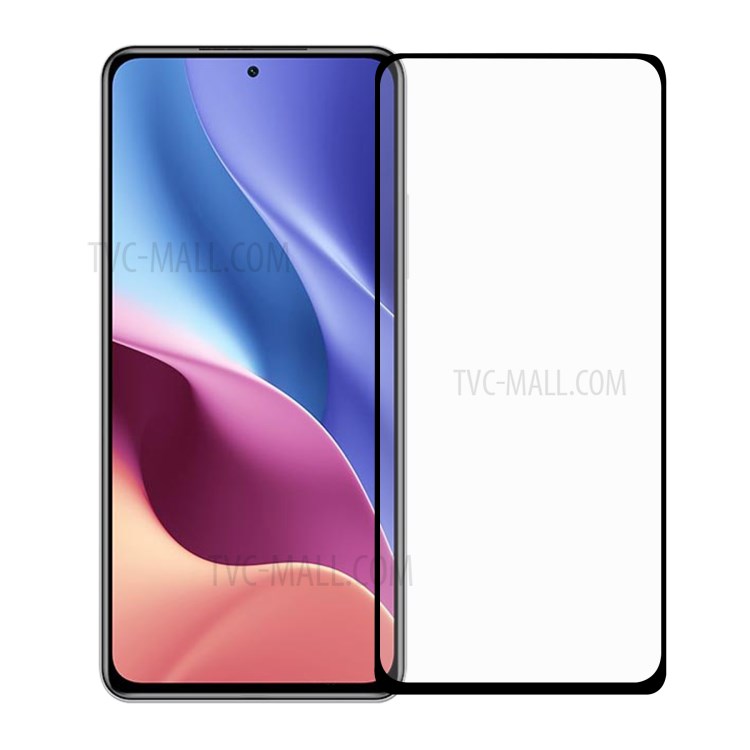 Komplette Abdeckung Ultraklarer Vollkleber Gehärteter Glasfilm Black Ränder Displayschutzfolie Für Xiaomi Redmi K40 / K40 Pro-1