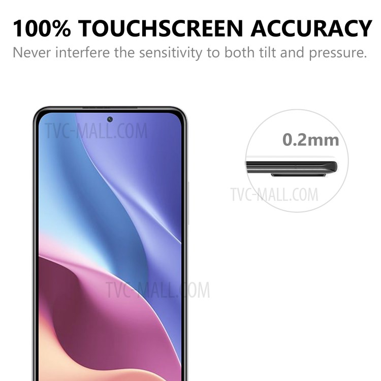 Komplette Abdeckung Ultraklarer Vollkleber Gehärteter Glasfilm Black Ränder Displayschutzfolie Für Xiaomi Redmi K40 / K40 Pro-6