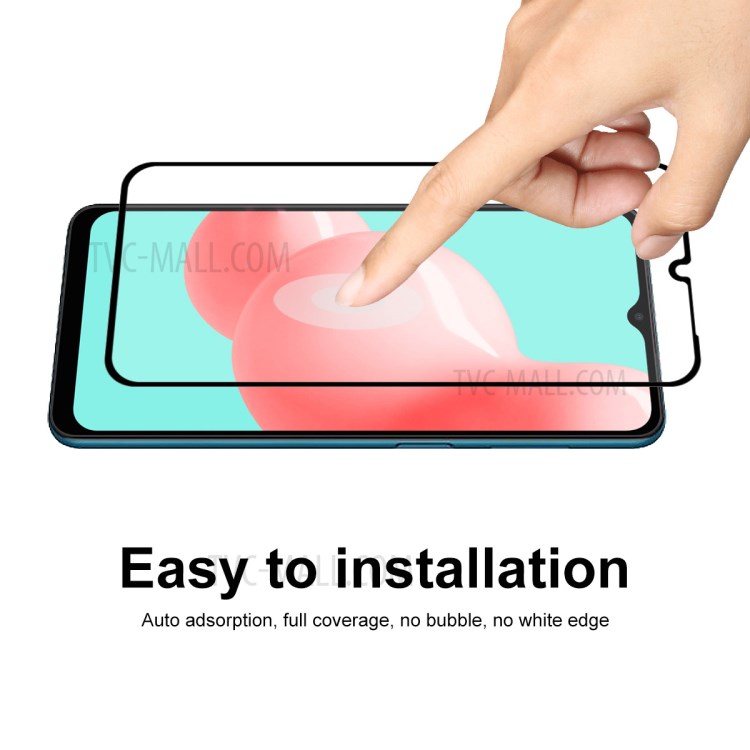 HAT PRINCE Full Glue 0.26mm 9H 2.5D Anti-explosion Full Coverage Screen Protector for Samsung Galaxy A32 5G-6