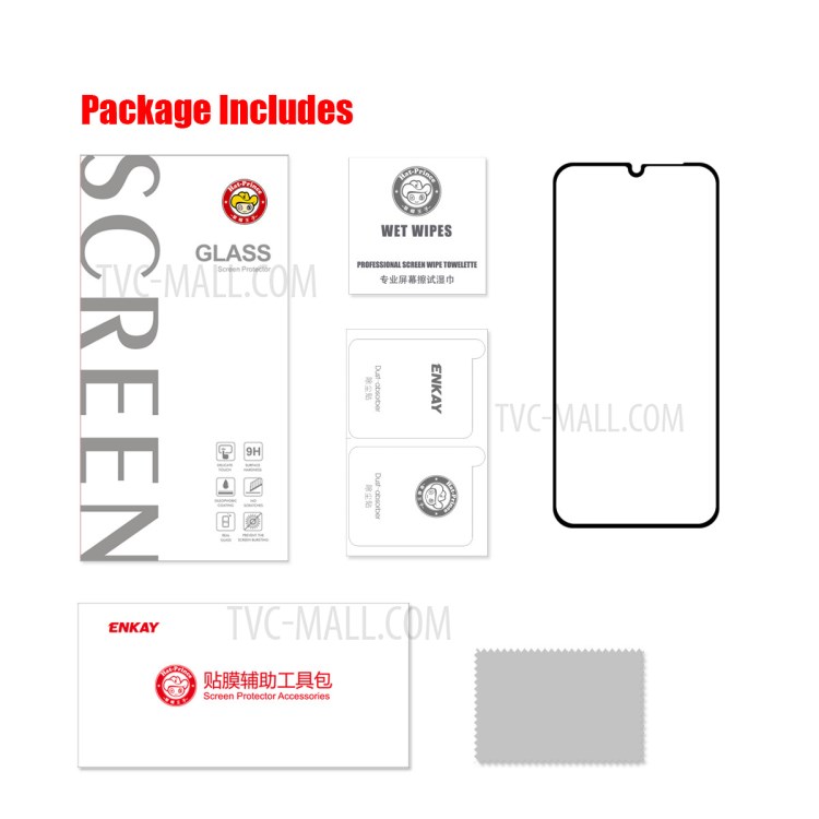 HAT PRINCE Full Glue 0.26mm 9H 2.5D Anti-explosion Full Coverage Screen Protector for Samsung Galaxy A32 5G-9