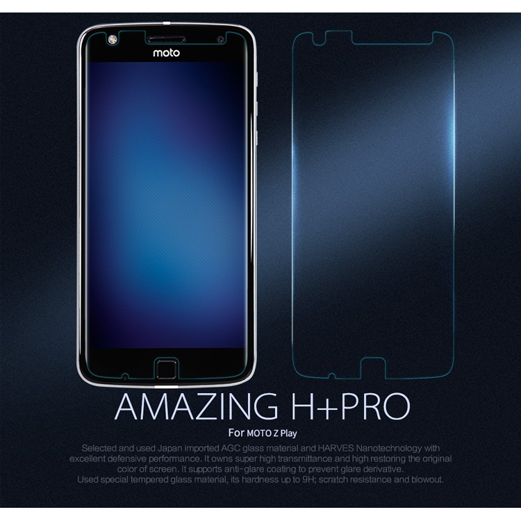 NILLKIN Amazing H+PRO for Motorola Moto Z Play Tempered Glass Screen Protector Nanometer Anti-Explosion-1