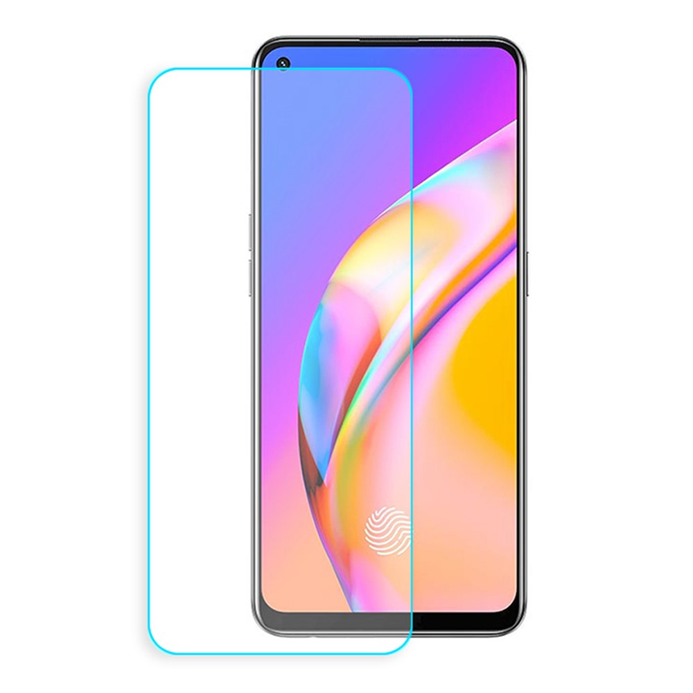 0.3mm Anti- fingerprint Arc Edge Tempered Glass Screen Protective Film for Oppo F19 Pro-1