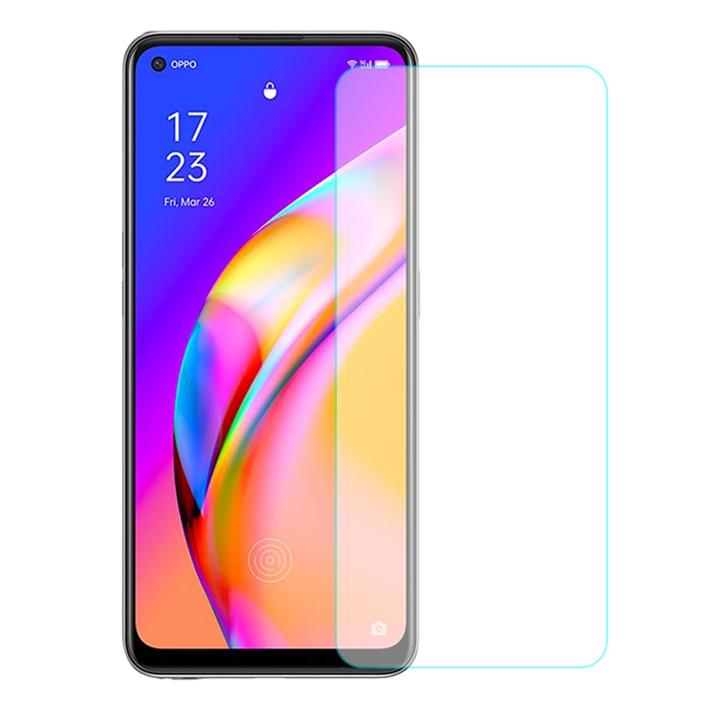 0.3mm Anti- fingerprint Arc Edge Tempered Glass Screen Protective Film for Oppo F19 Pro+ 5G-1