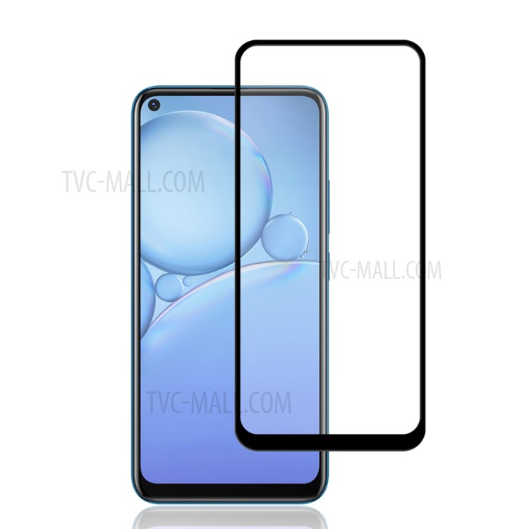 MOCOLO Full Screen HD Clear Silk Printing Anti-explosion Tempered Glass Protector for vivo Y30 Standard - Black-2